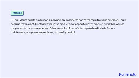 a factory supervisor wages are classified as